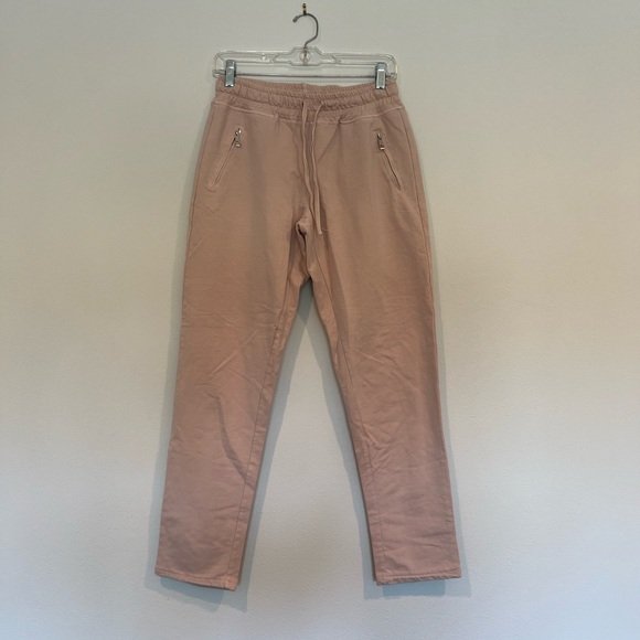 Blush colored elevated sweatpants - Picture 2 of 5